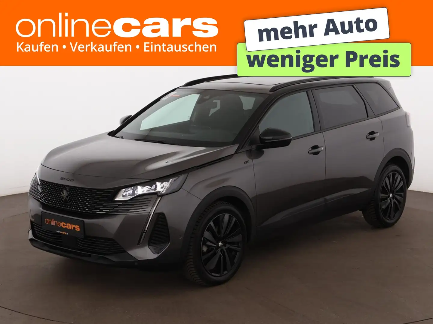 Peugeot 5008 1.2 136 GT Aut 7-SITZER LED SKY AHK RADAR Grau - 1