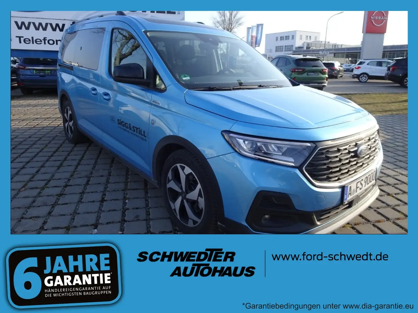 Ford Grand Tourneo Connect Active 2.0 7-SITZER*PANO Blauw - 1