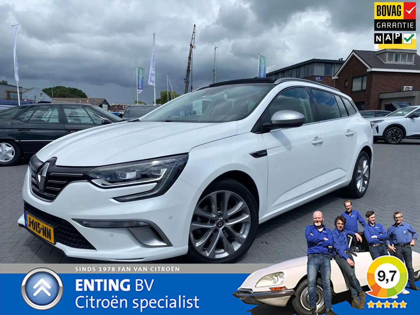 Renault Megane Estate 1.3 TCe GT-Line 160PK SCHUIFDAK BOSE HIFI T Wit - 1
