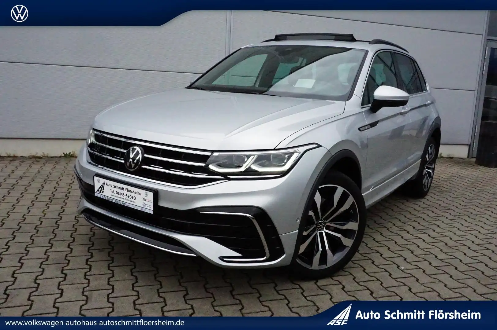 Volkswagen Tiguan R-Line 2,0 l TSI 7-Gang-DSG Pano,AHK,Sthz,LED,DCC Plateado - 2