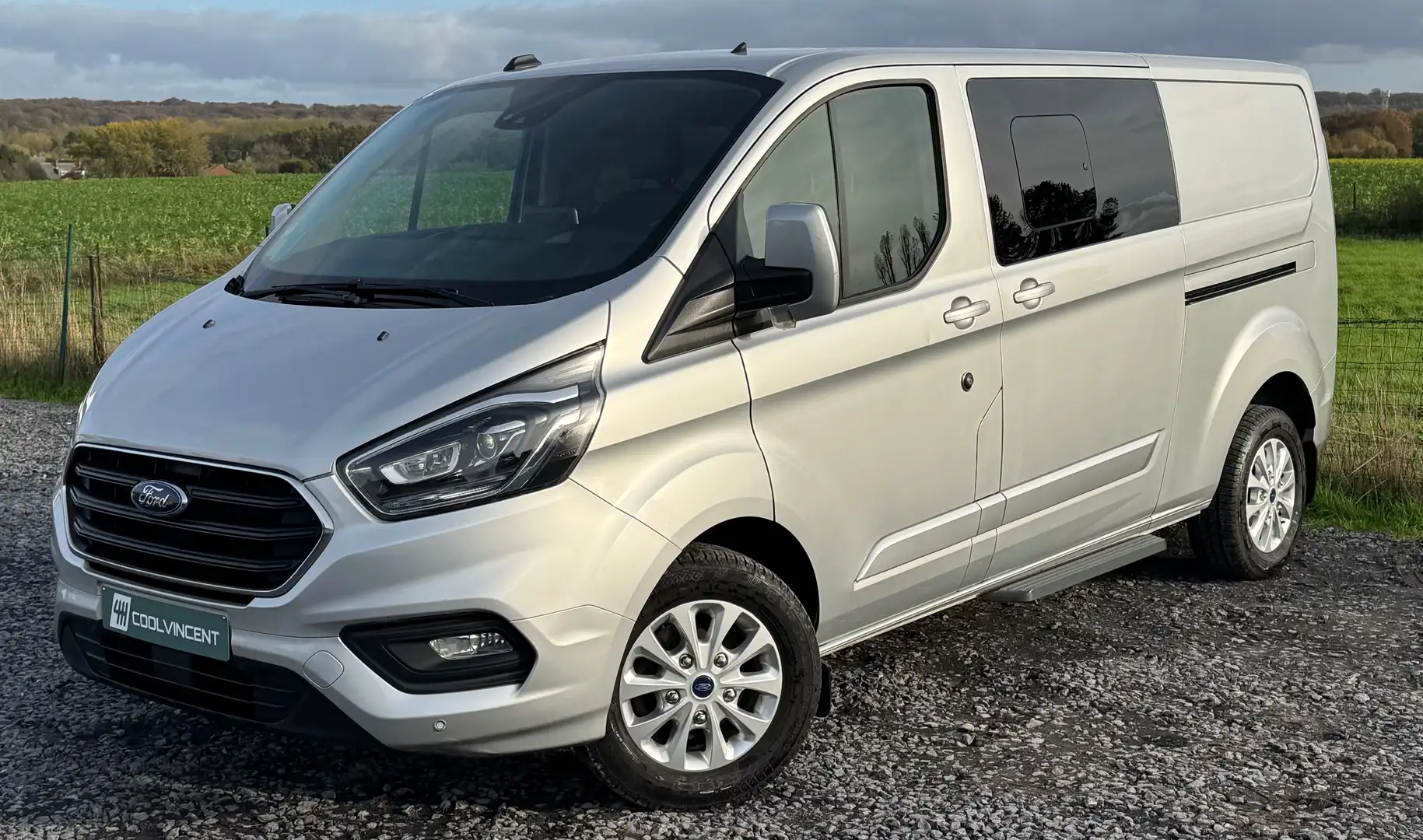 Ford Transit Custom L2 2.0 TDCi / 5 Places / 21.487€ HT / Limited Fu Gris - 1