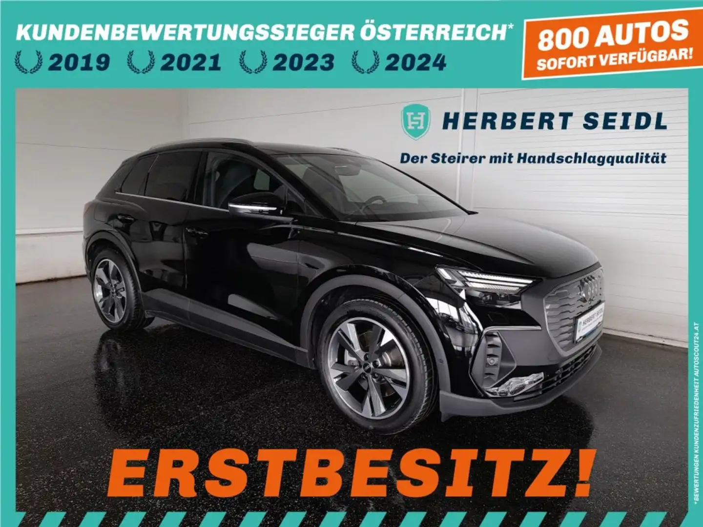 Audi Q4 e-tron 40 82kWh Aut. *MATRIX LED / 20 ZOLL / NAVI / VIRTUELL / KAMERA / KEYLESS / 3-ZONEN-KLIMA* Schwarz - 1