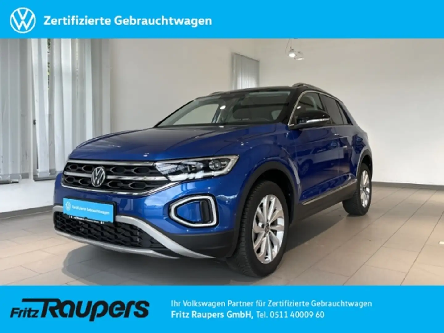 Volkswagen T-Roc 1.5 DSG Style +ALLWETTER+STANDHZNG Blau - 1