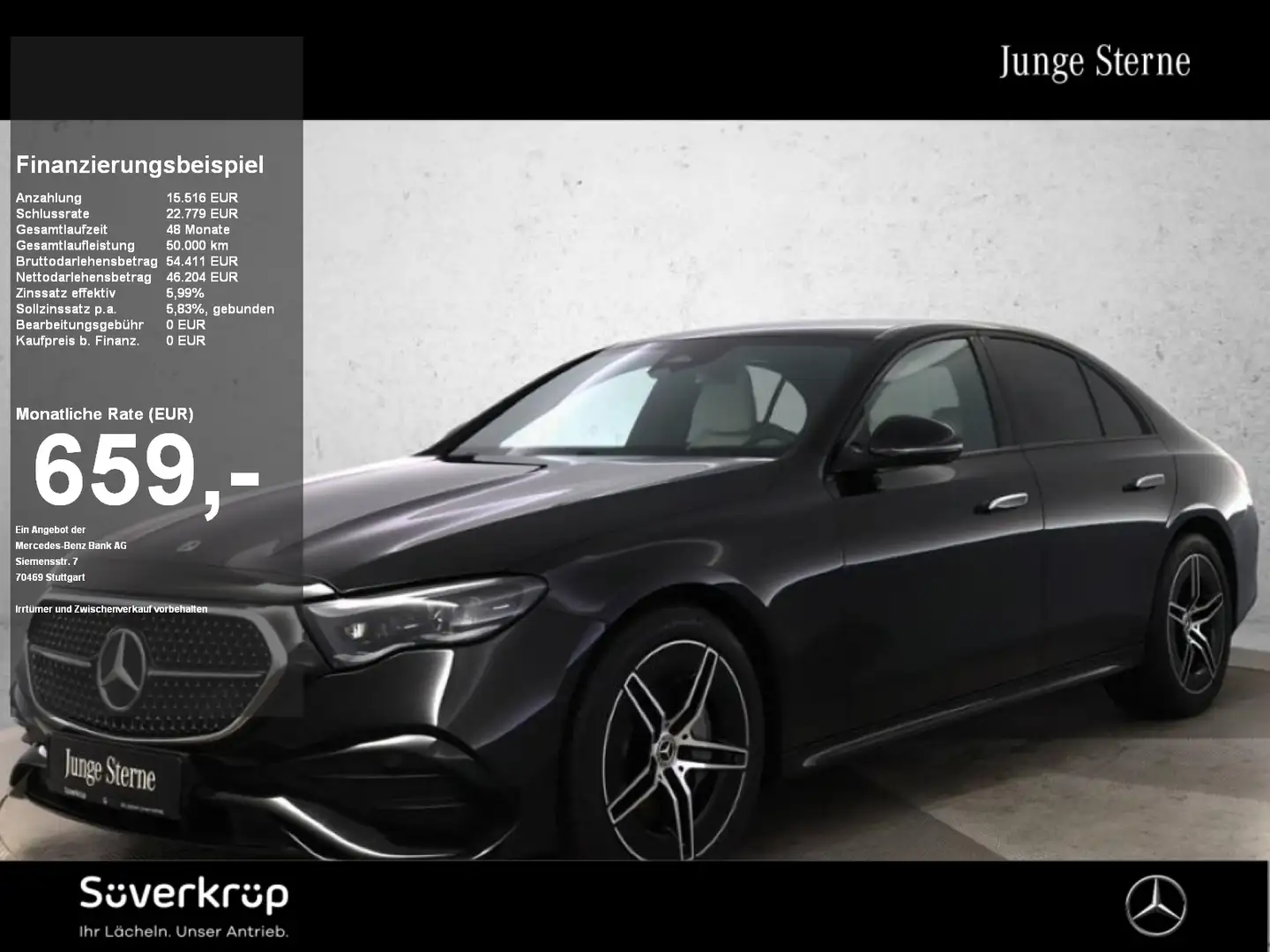 Mercedes-Benz E 200 AMG SPORT Allrad | DISTRO/NIGHT/360°/SPUR/MEMORY Schwarz - 1