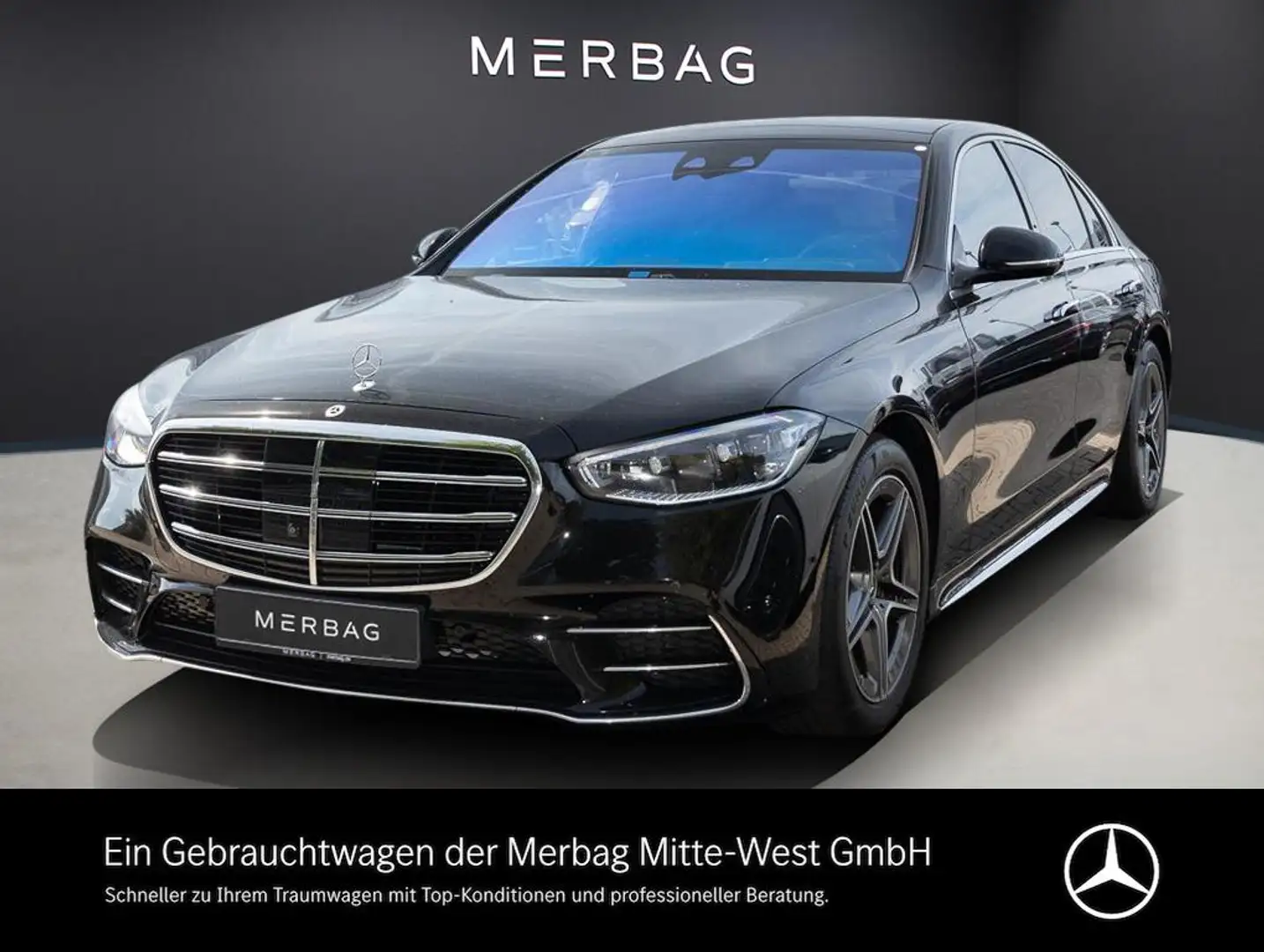 Mercedes-Benz S 580 e 4MATIC Limousine ACC LED Luft Navi Pano Noir - 1