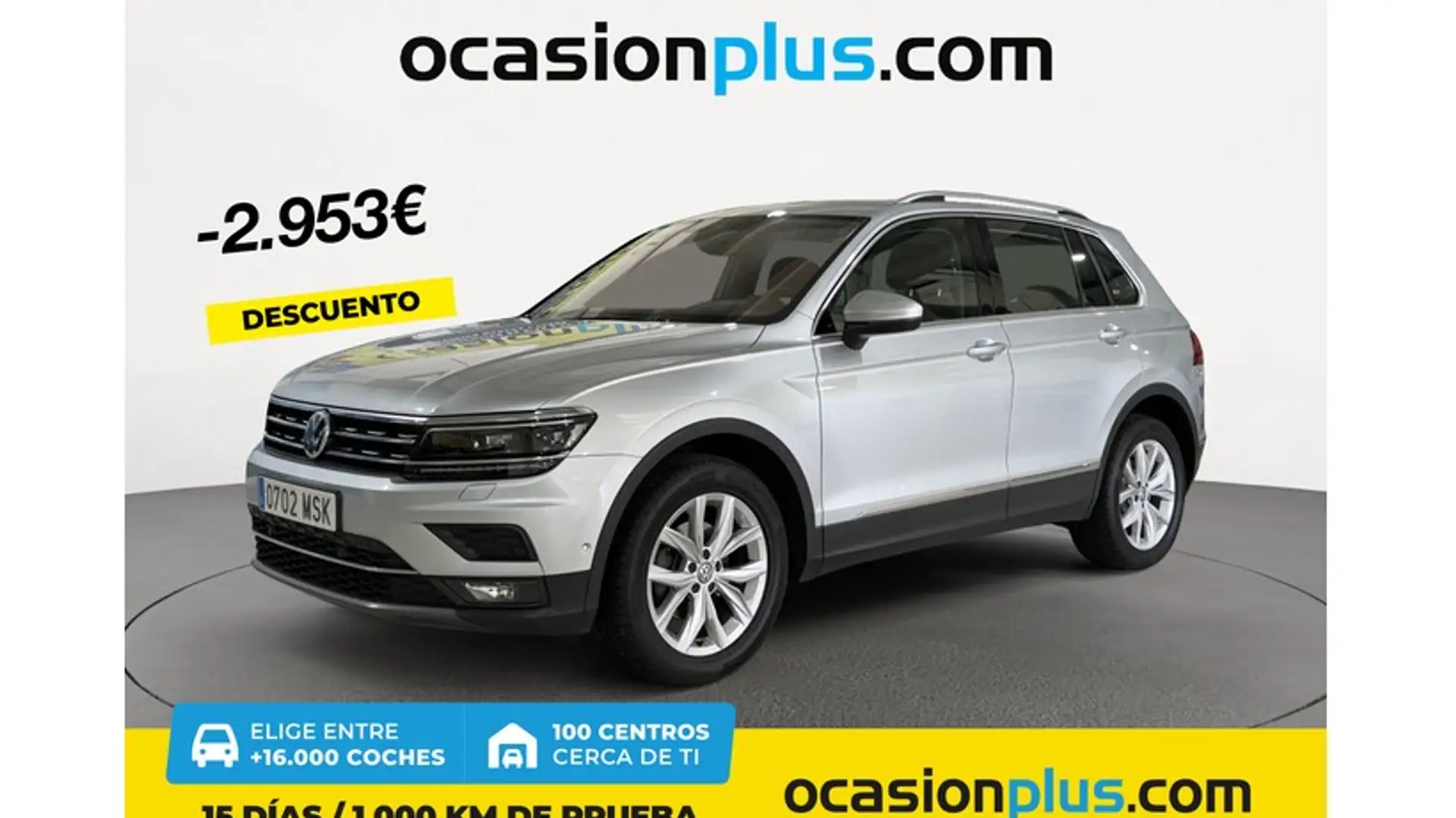 Volkswagen Tiguan 2.0TDI Sport 4Motion DSG 110kW Plateado - 1