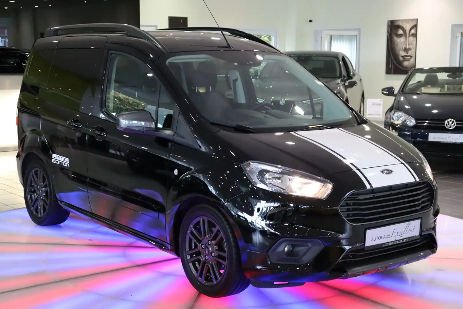 Ford Tourneo Courier Sport*LEDER*KLIMA*ALU*MFL*SHZ*BC Schwarz - 2