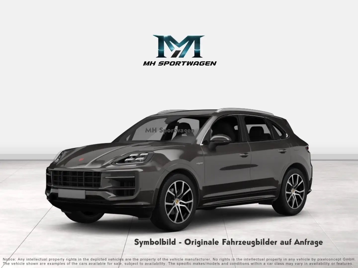 Porsche Cayenne E-Hybrid |Hinterachslenkung|Panorama|Luftfederung Grau - 2