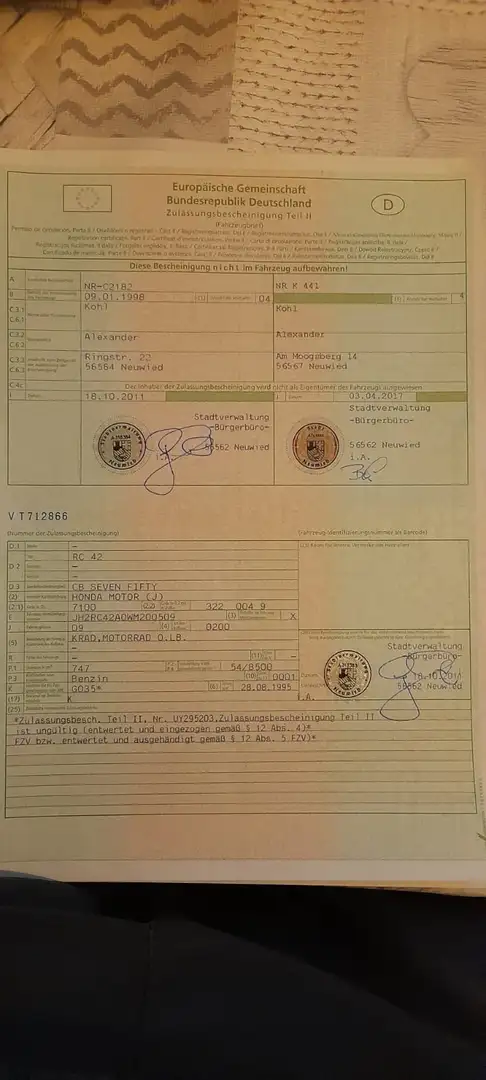 Honda CB 750 CB Seven Fifty Roşu - 1