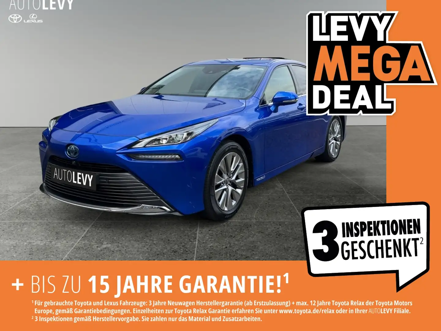 Toyota Mirai Executive +NAVI+360°+JBL+SHZG+TotWink.+PDC+ Azul - 1