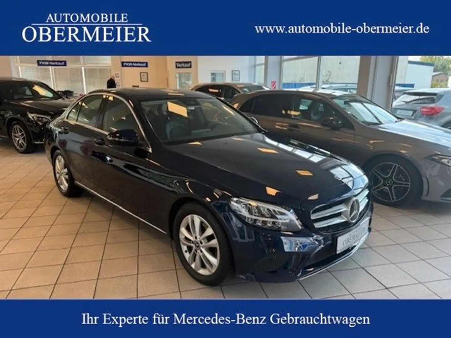 Mercedes-Benz C 180 Ava 9G-Tr LED SHD Rü-Ka Ambiente CarPlay Bleu - 1