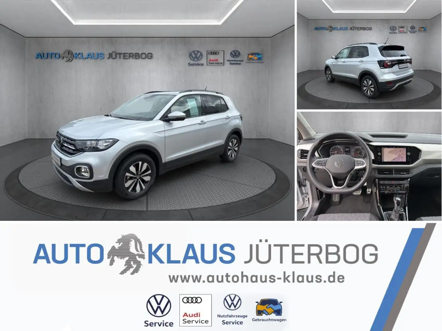 Volkswagen T-Cross 1.0 TSI DSG+LED+Winterpaket Silber - 1