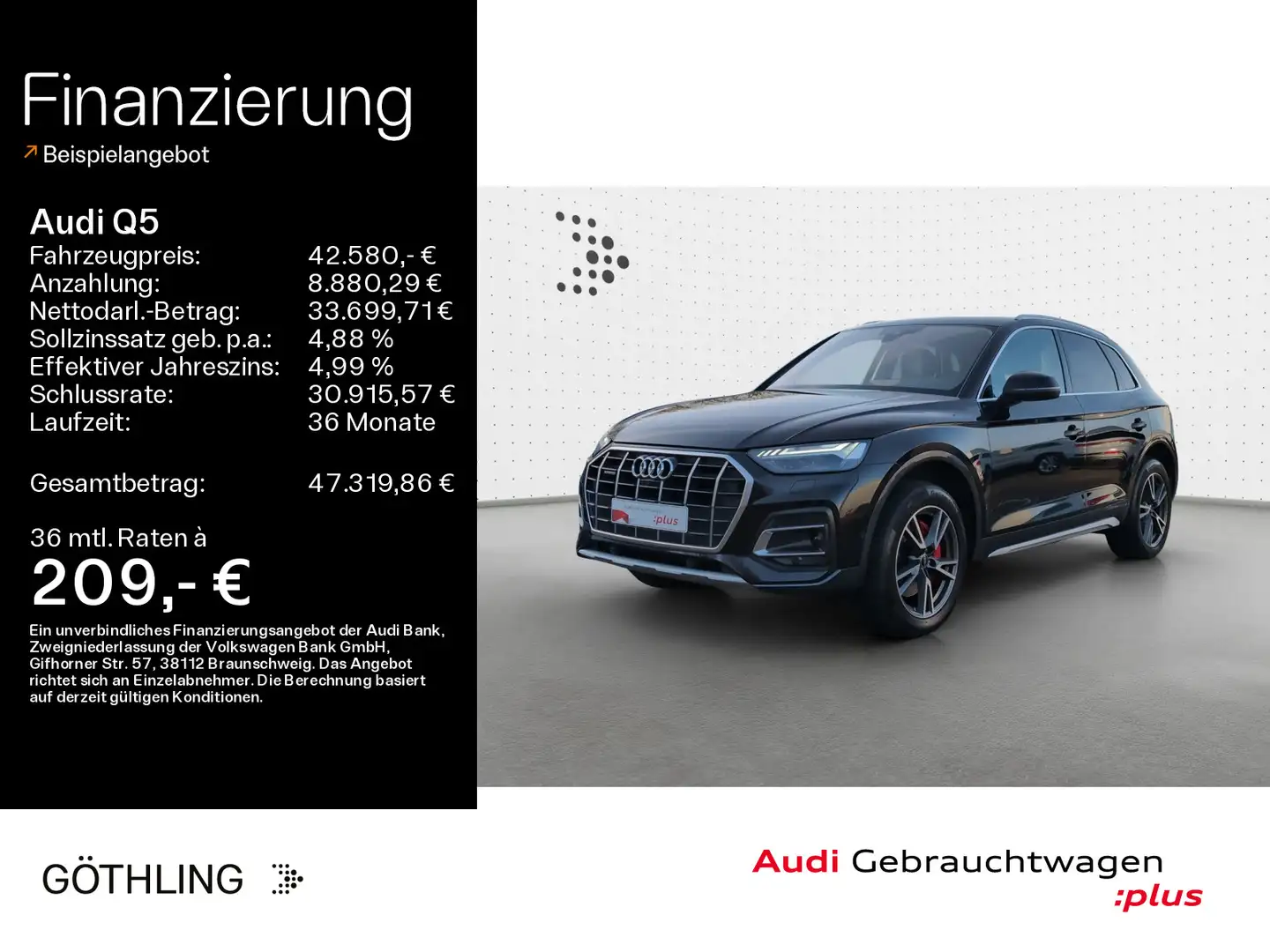 Audi Q5 Advanced 50 TDI qu tiptronic *Matrix*AHK*HUD* Schwarz - 1