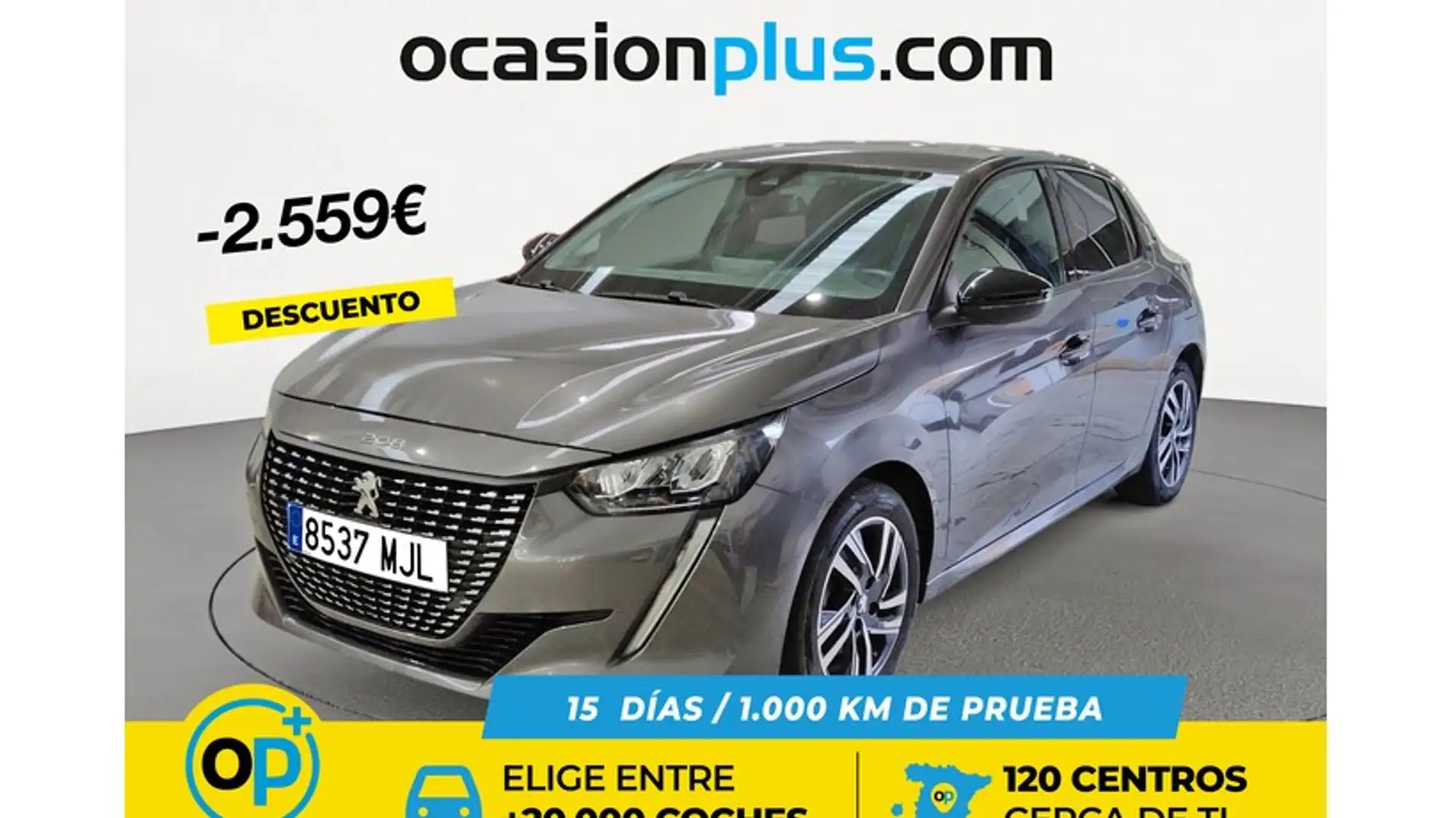 Peugeot 208 1.2 Puretech S&S Allure 100 Grau - 1