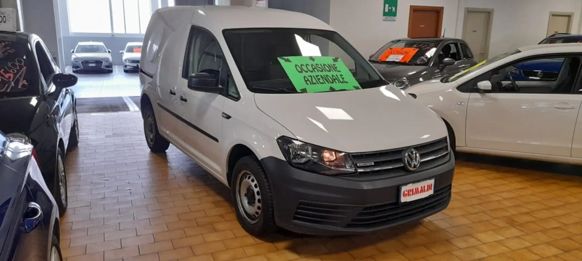 Volkswagen Caddy 1.4 TGI Furgone Grijs - 1