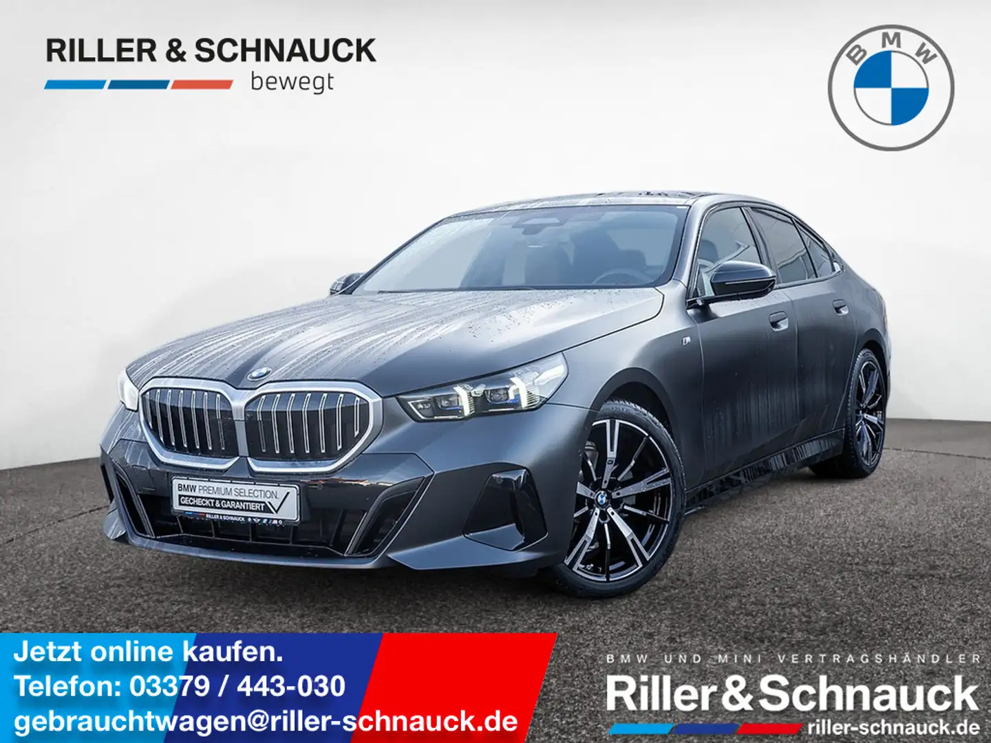 BMW 520 d xDrive M-Sport HUD PANO ACC 360° STANDHZ Grau - 1