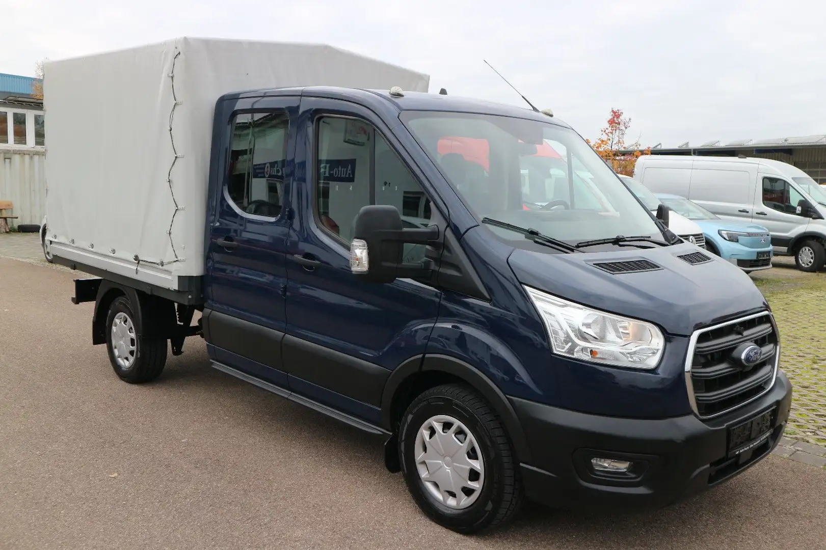 Ford Transit Pritsche 350 L2 Doka 4x4 Allrad AHK Blau - 2