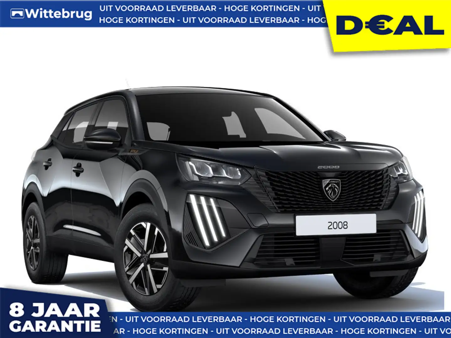 Peugeot 2008 1.2 PureTech 100 Style DIRECT RIJDEN - AANBIEDING Zwart - 1