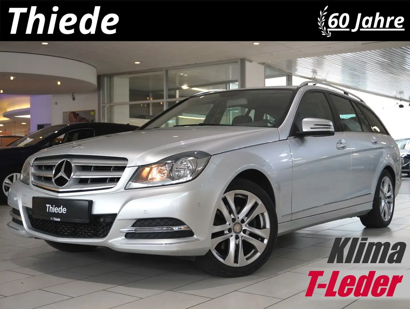 Mercedes-Benz C 220 T AVANTGARDE KLIMA/SHZ/PDC/T-LEDER/USB Argent - 1