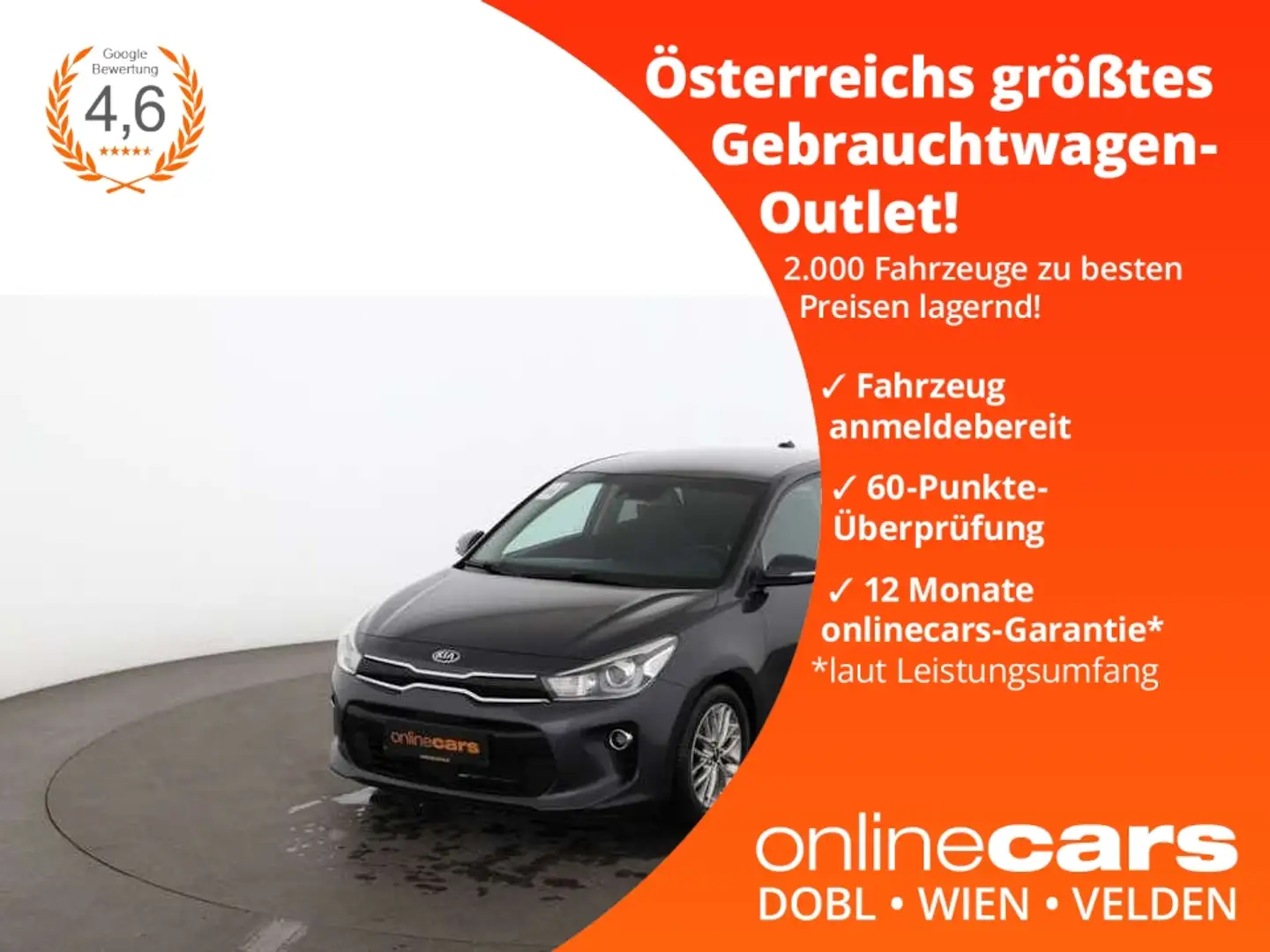 Kia Rio 1.2 Gold NAVI SITZHZG R-CAM ASSIST TEMPOMAT Grigio - 1