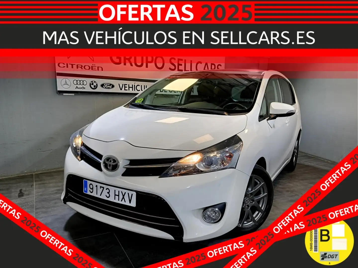 Toyota Verso 115D Advance 5pl. Blanc - 1
