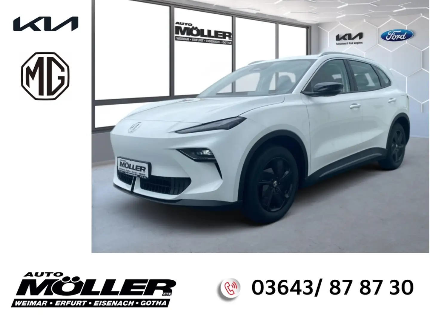 MG MGS5 EV Comfort Standard Range 49kWh Kamera ACC Klima Blanc - 1