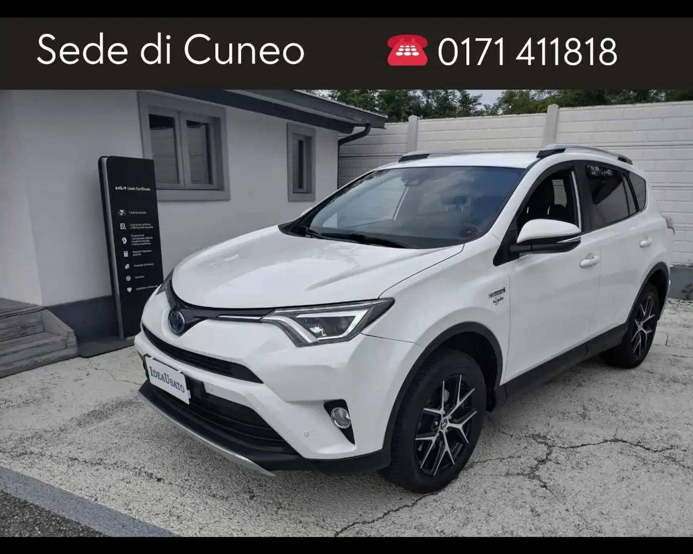 Toyota RAV 4 5 Porte 2.5 VVT-i Hybrid Style Bianco - 1