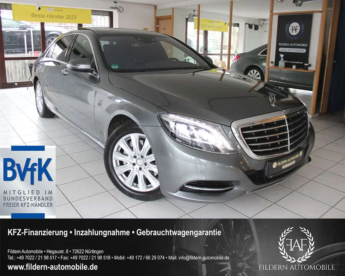 Mercedes-Benz S 350 d 4Matic L*LED*PANO*HUD*SOFTCLOSE*KEYLESS*STANDH.* Grau - 1