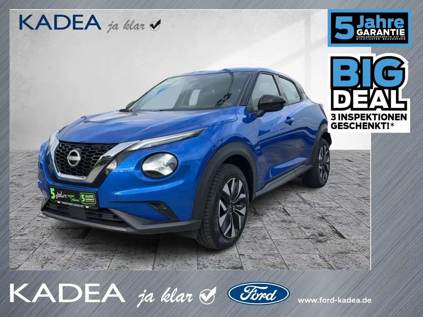 Nissan Juke 1.0 DIG-T Acenta Automatik LED+KAMERA+SHZ Blau - 1