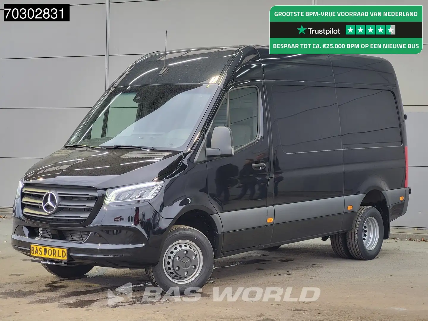 Mercedes-Benz Sprinter 519 CDI Automaat Dubbellucht L2H2 Navi Airco Cruis Negru - 1