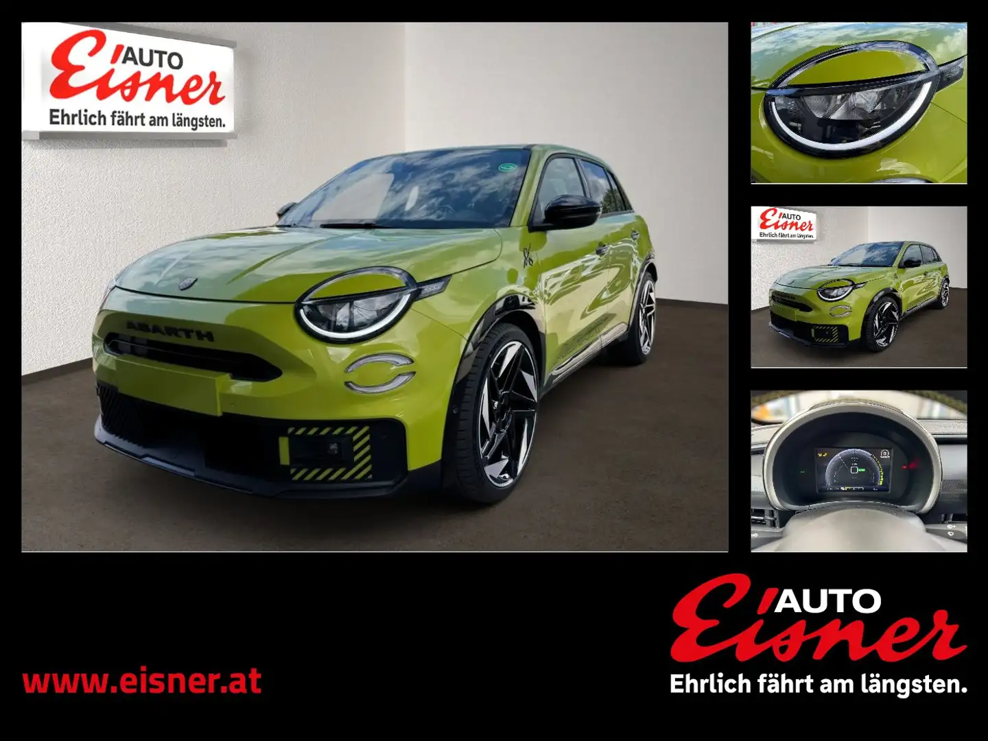 Abarth 600e SCORPIONISSIMA ACC AUT Kam. KlimaA LED LM Grün - 1