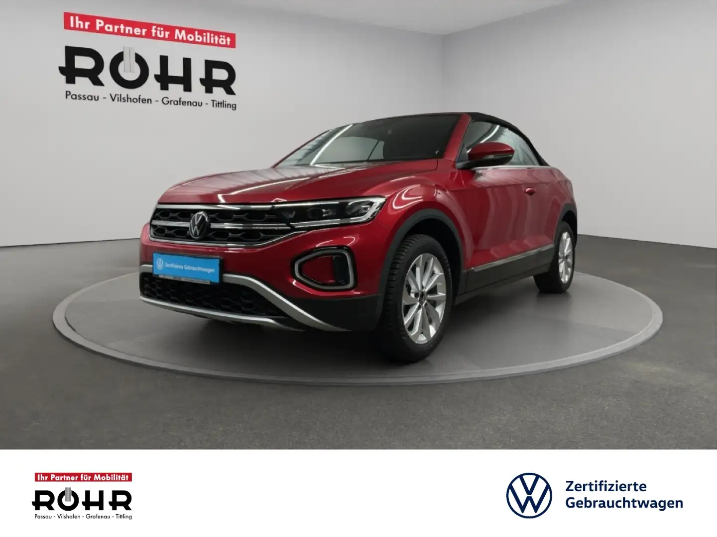 Volkswagen T-Roc Cabriolet Style (Navi.Sitzheizung.Rückfahrkamera) Rot - 1