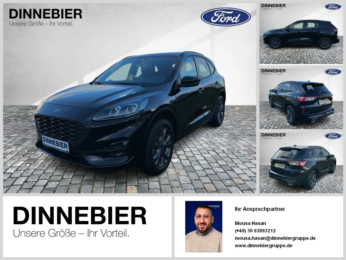 Ford Kuga ST-LINE X LED+HEADUP+NAVI+AHK+KAMERA Schwarz - 1