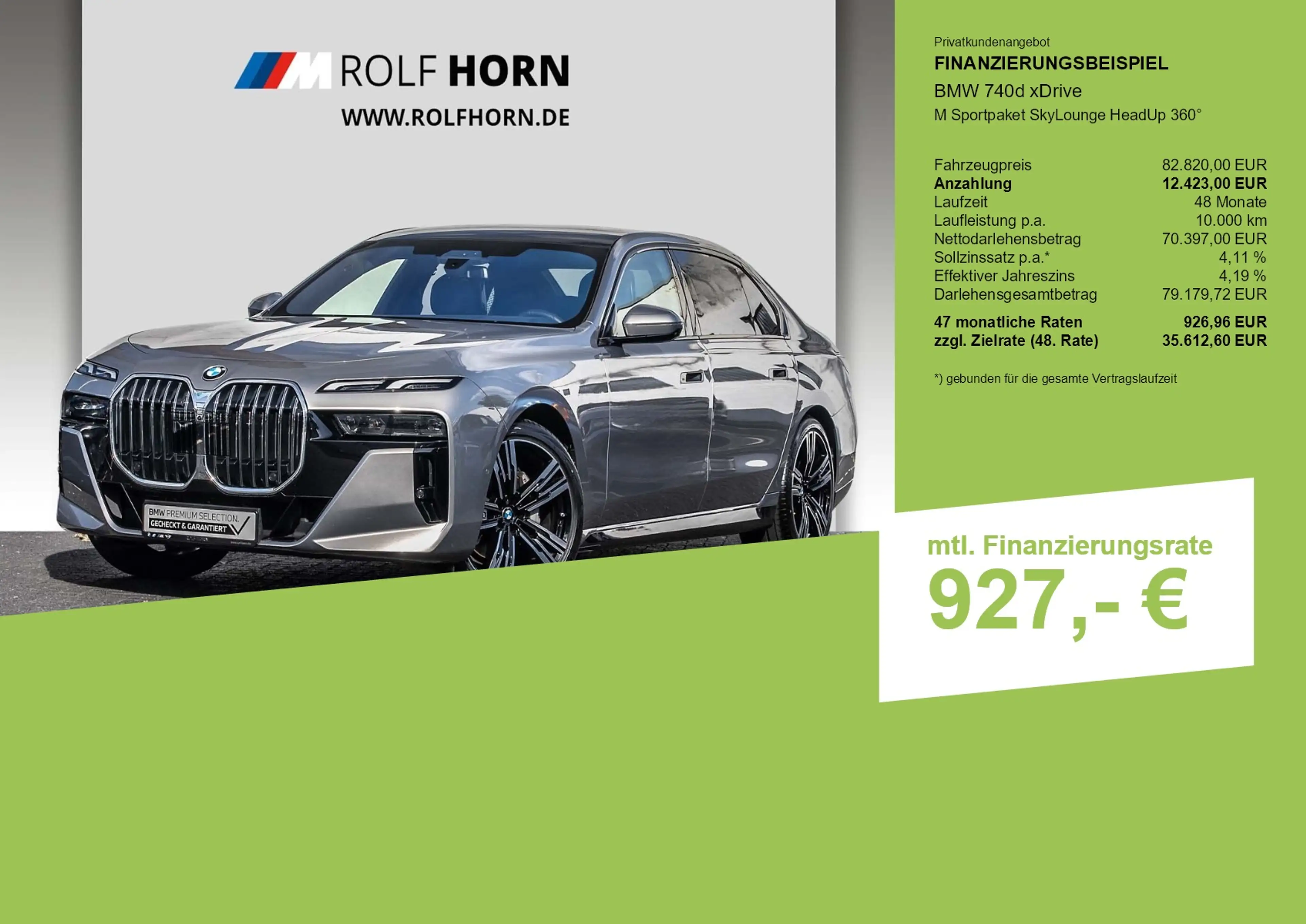 BMW 740 d xDrive M Sportpaket SkyLounge HeadUp 360° — photo 3