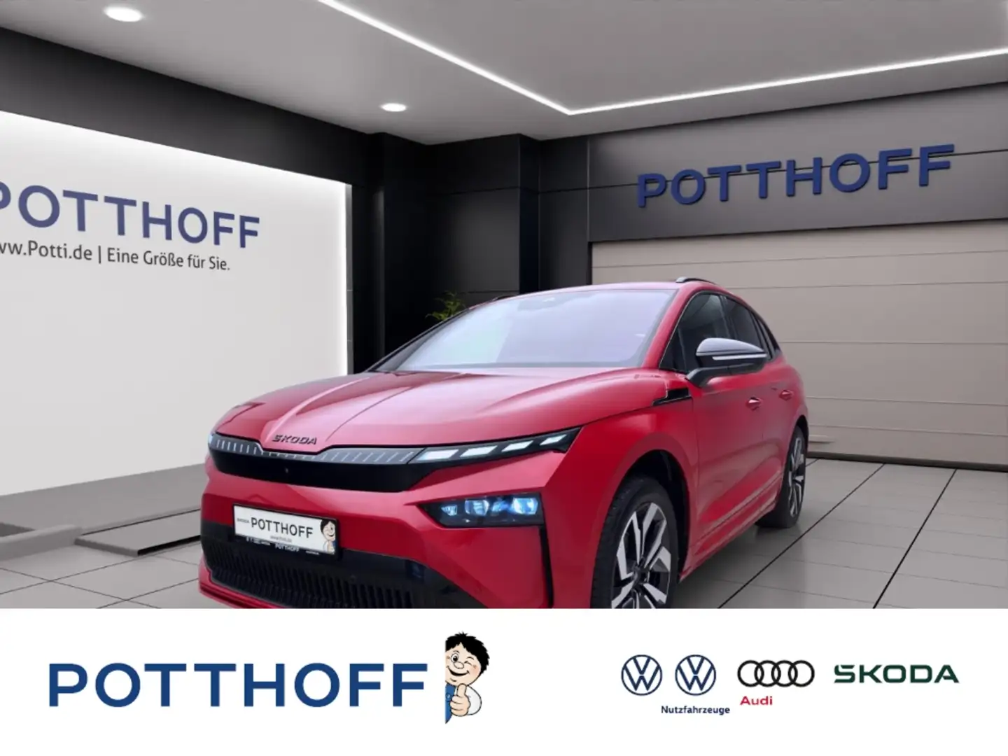 Skoda Enyaq 85 SPORTLINE ADVANCED AHK HEAD-UP NAV 360° CANTON Rot - 1