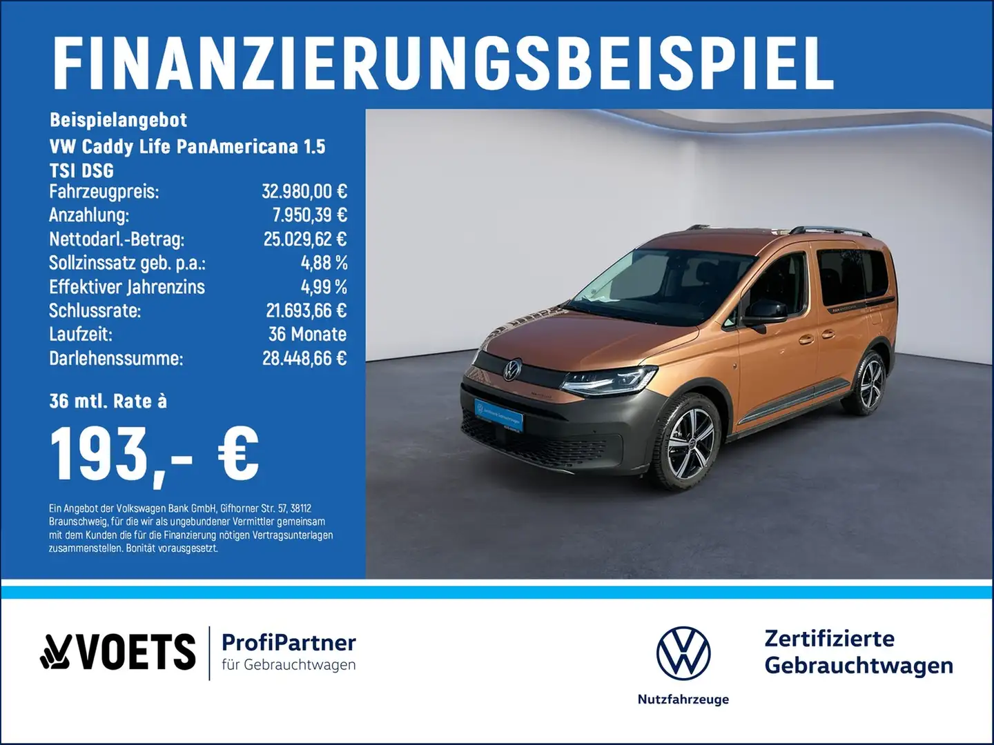 Volkswagen Caddy Life PanAmericana 1.5 TSI DSG LED+KLIMA+SHZ Bronze - 2