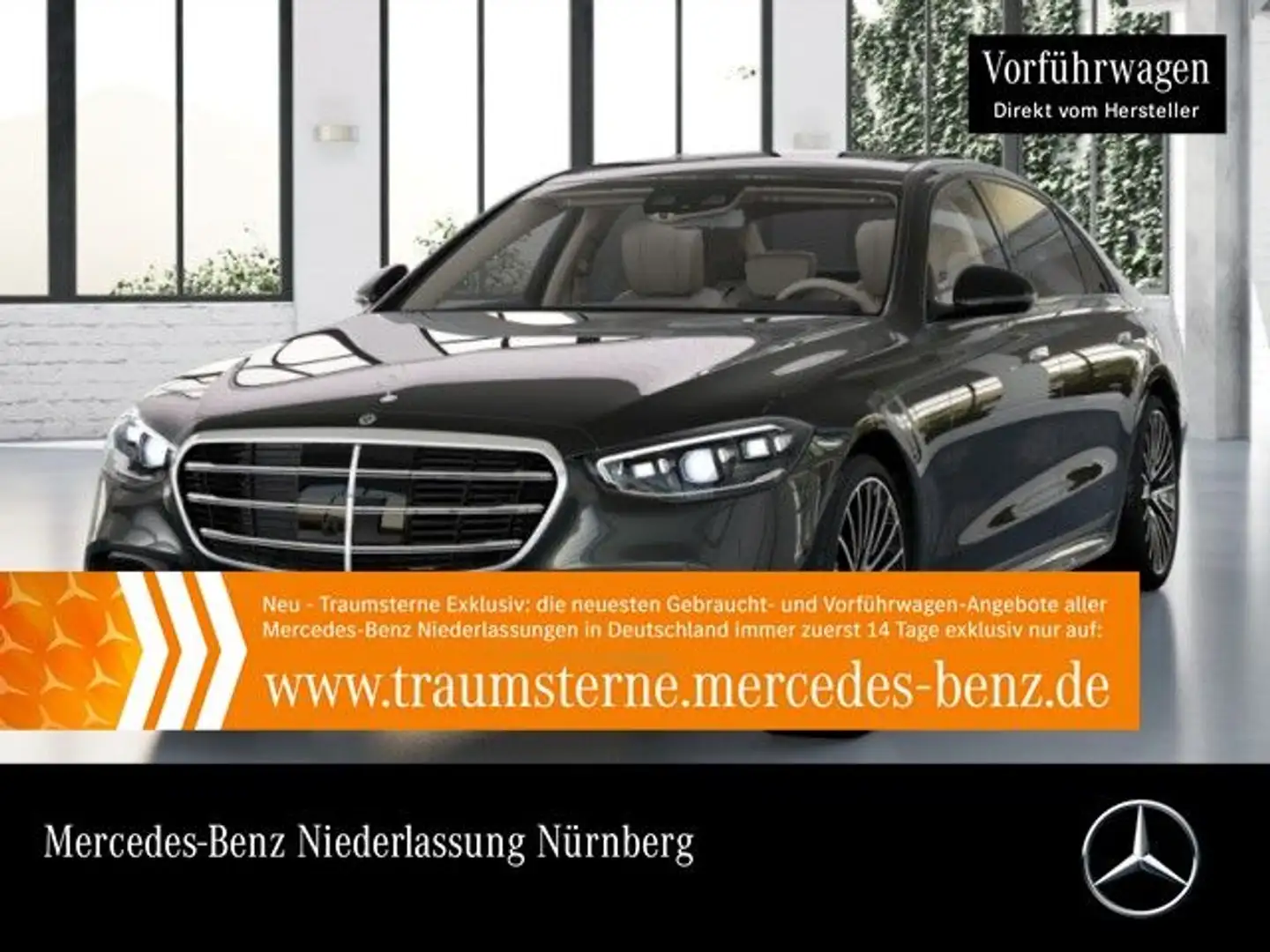 Mercedes-Benz S 500 L 4M AMG+NIGHT+PANO+360+MULTIBEAM+STHZG+21" Grey - 1
