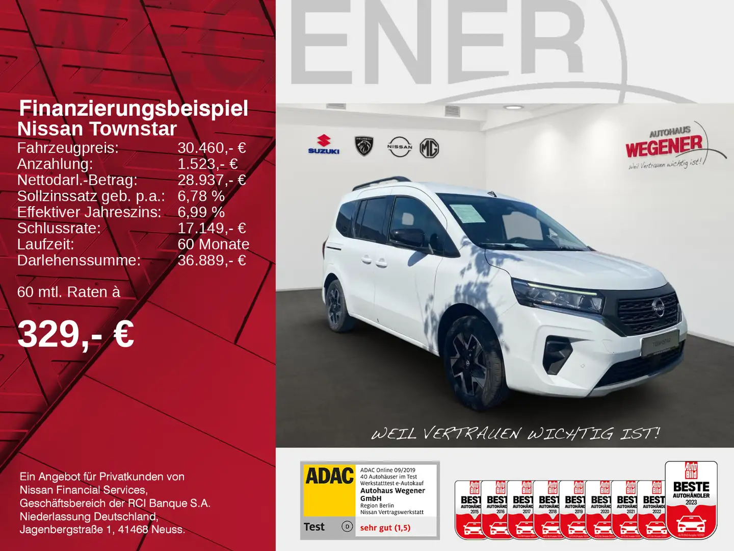 Nissan Townstar TOWNSTAR N-CONNECTA AT 2ST NAVI DESIGN Weiß - 2