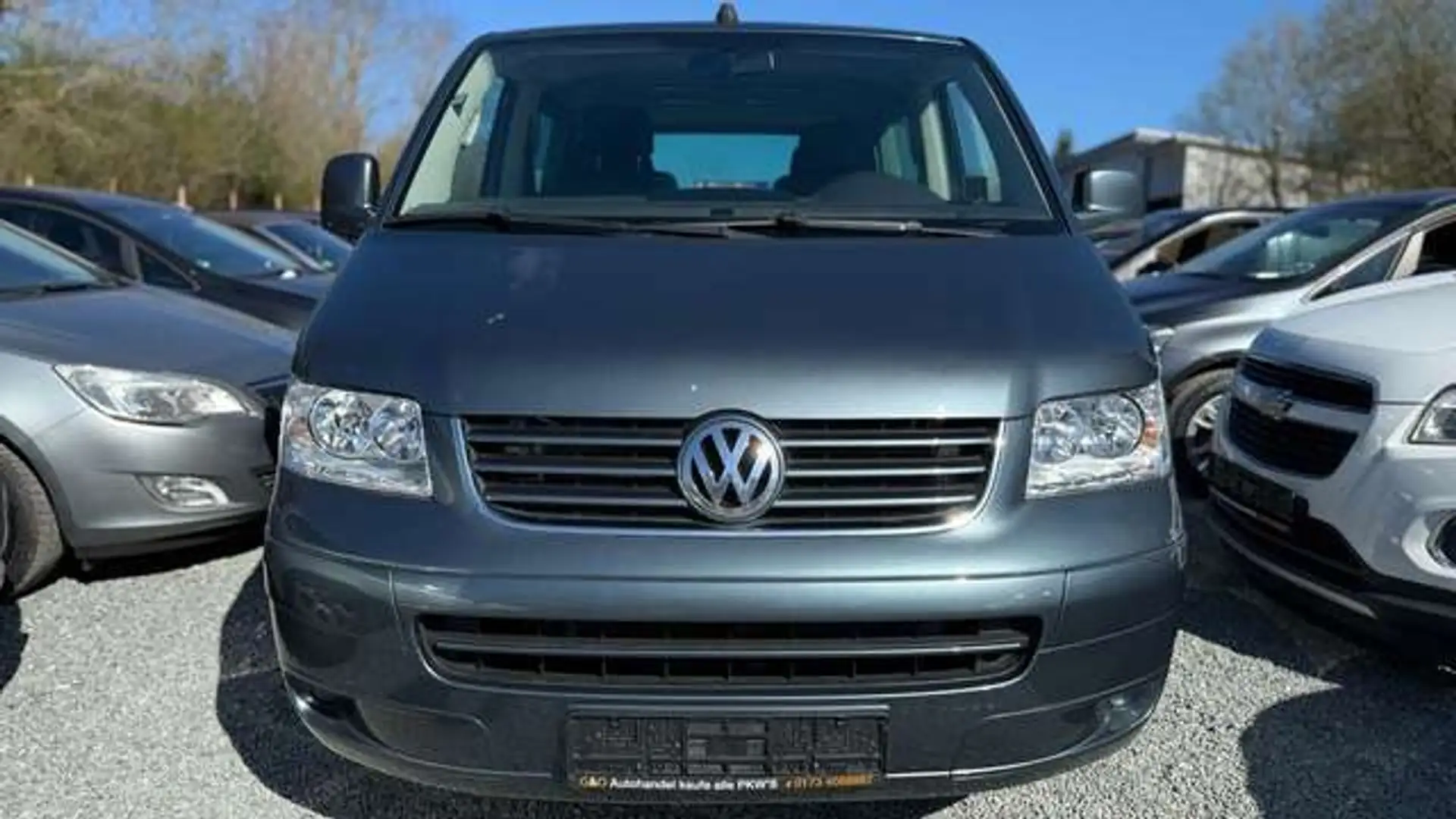 Volkswagen T5 Transporter Bus Multivan Comfortline*Tüv Neu* Gri - 2