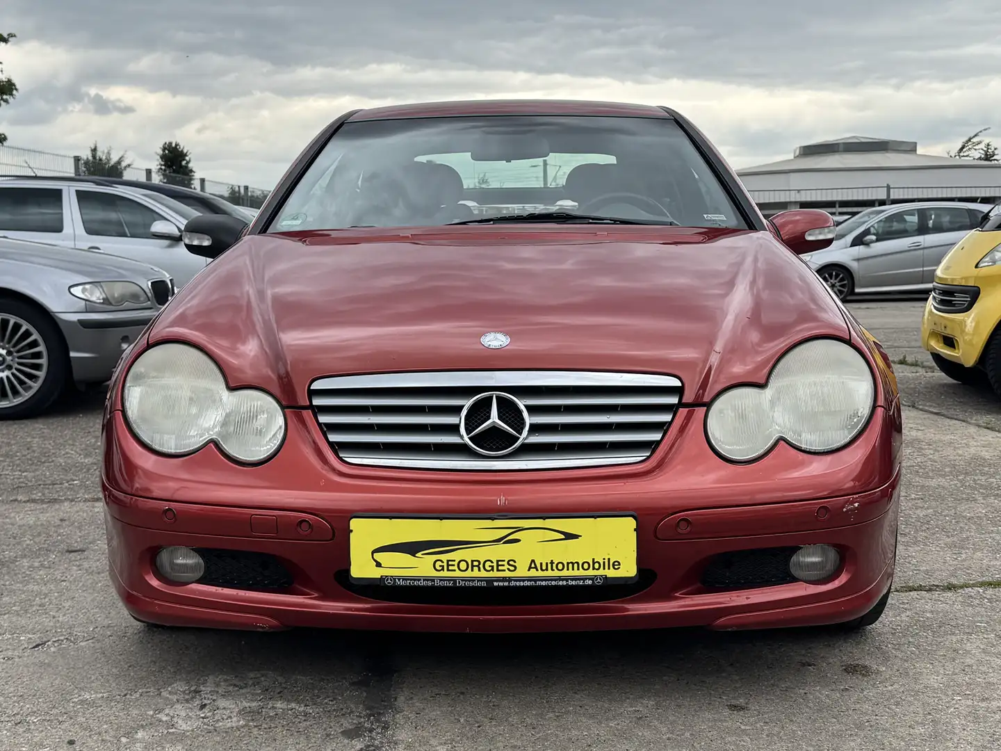 Mercedes-Benz C 200 Kompressor Sportcoupe 1.Hand Klima Nov 26 Orange - 2