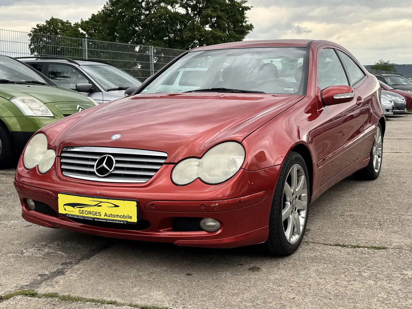 Mercedes-Benz C 200 Kompressor Sportcoupe 1.Hand Klima Nov 26 Orange - 1