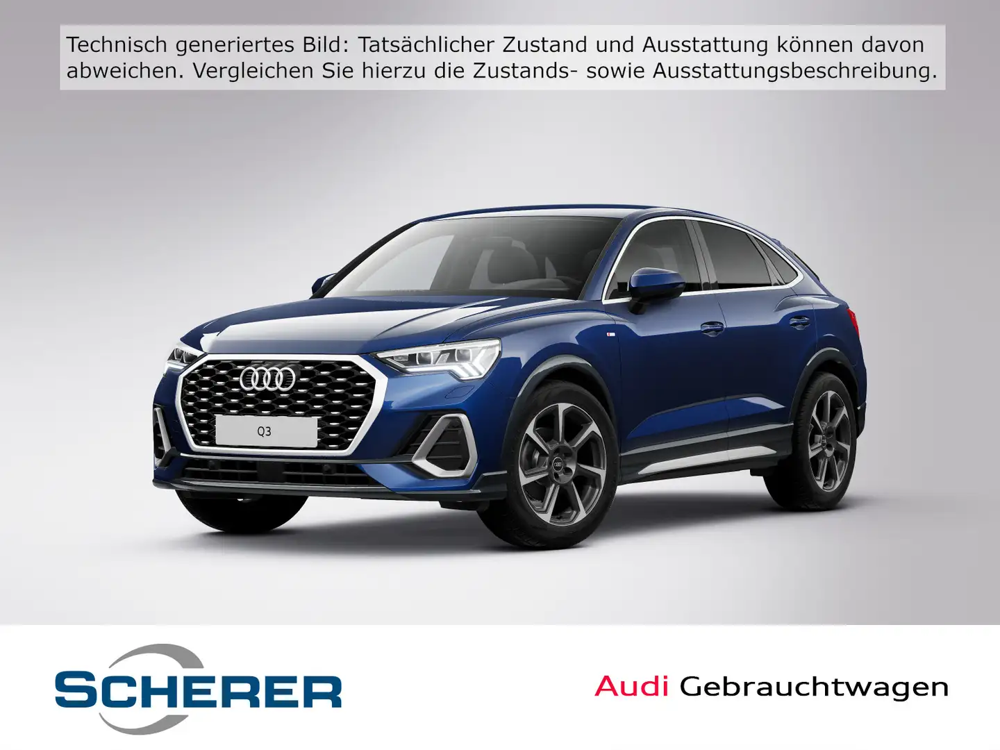Audi Q3 S line 35 TDI 110(150) kW(PS) S tro Blau - 1