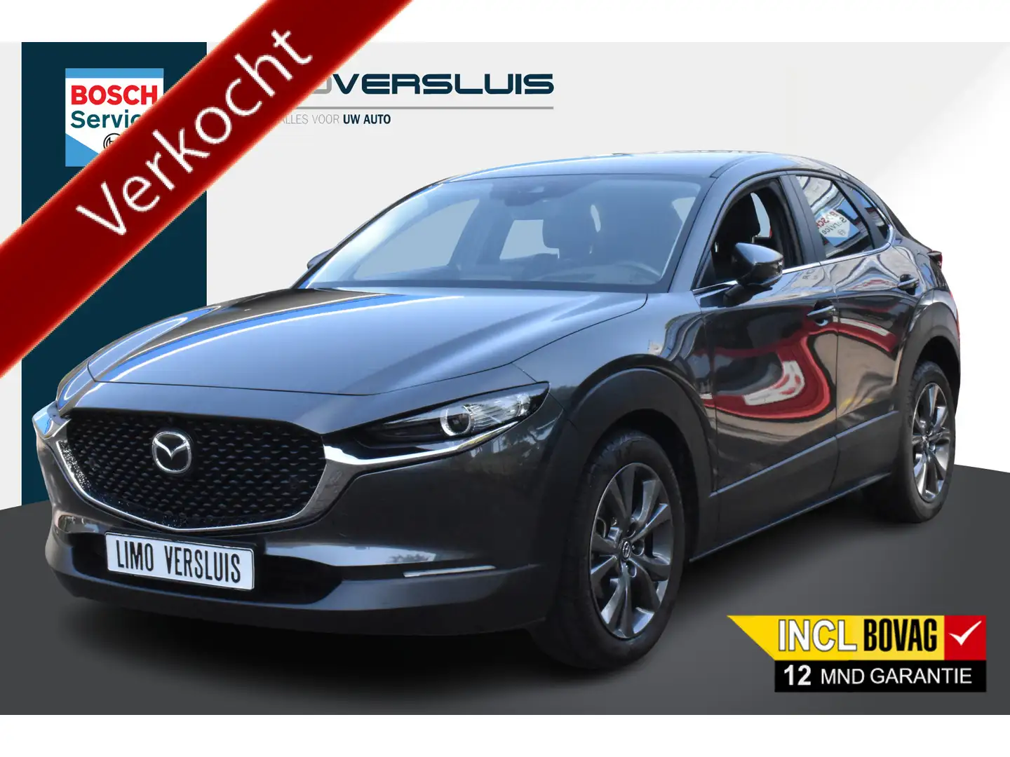 Mazda CX-30 2.0 e-SkyActiv-X M Hybrid Luxury Leder | Stuur/Sto Gris - 1