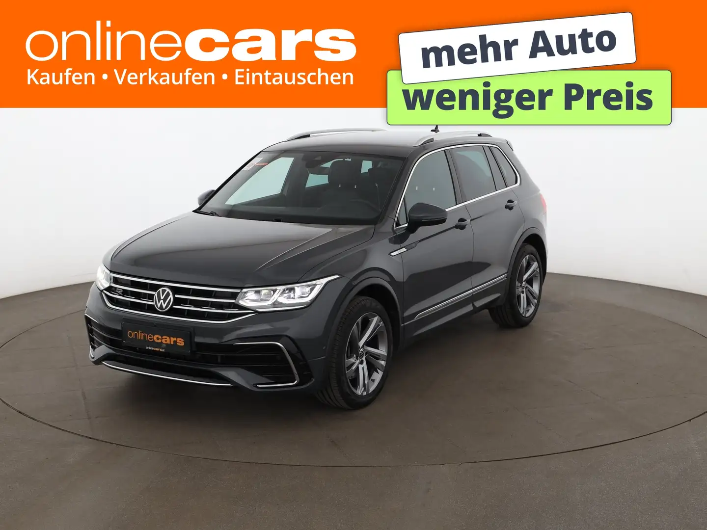 Volkswagen Tiguan 2.0 TDI 4Motion R-Line Aut MATRIX 360-CAM Grau - 1