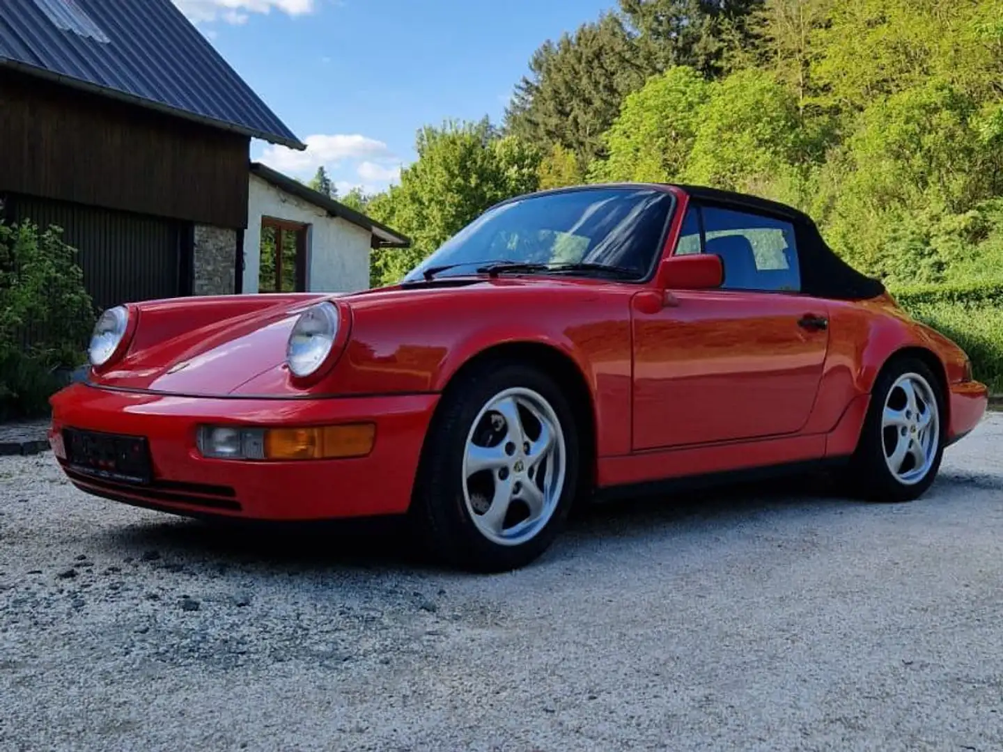 Porsche 964 911 Carrera 2 Cabriolet Rot - 1