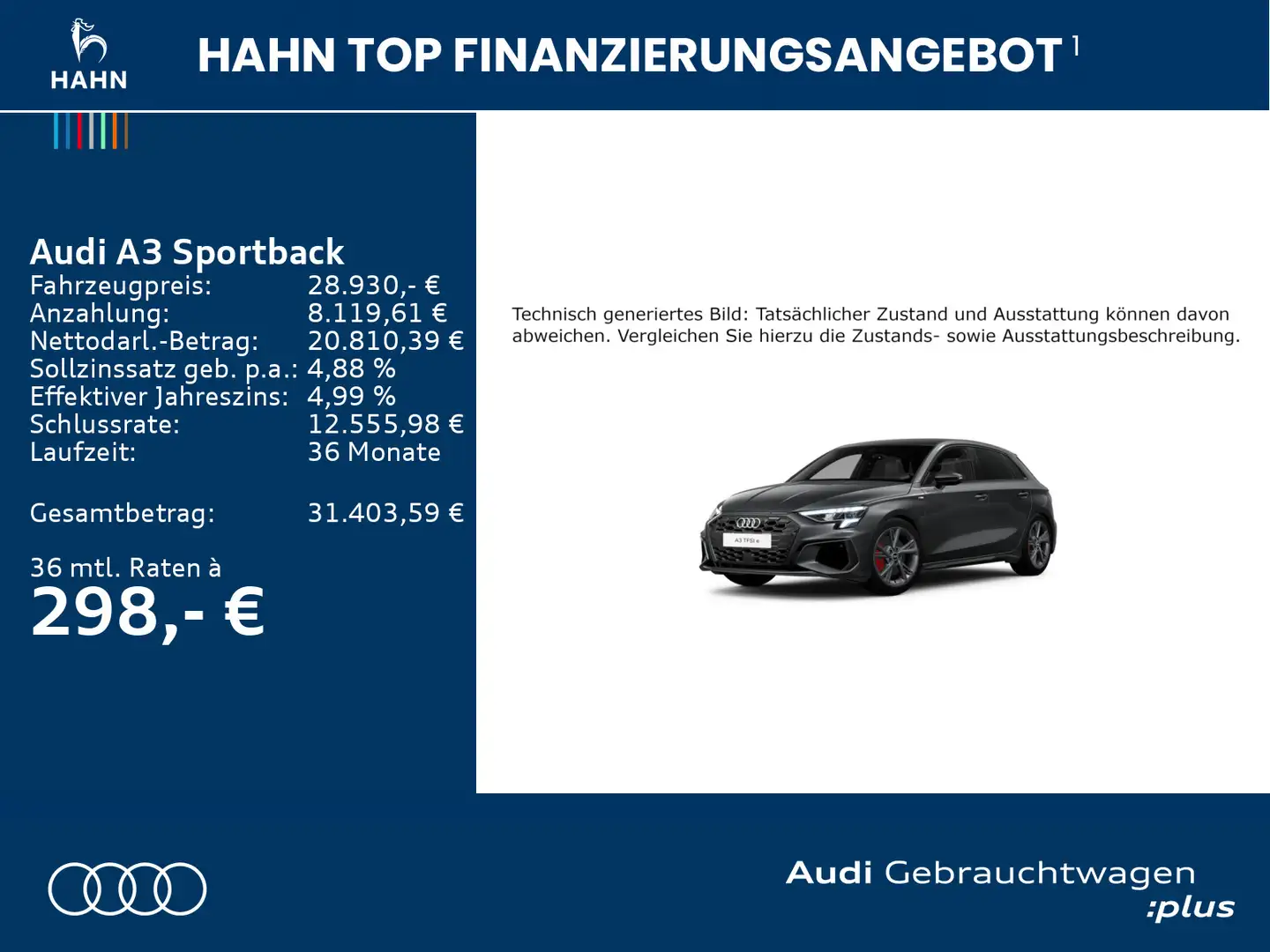 Audi A3 45 TFSIe S line AHK B&O ACC Carplay Grau - 2