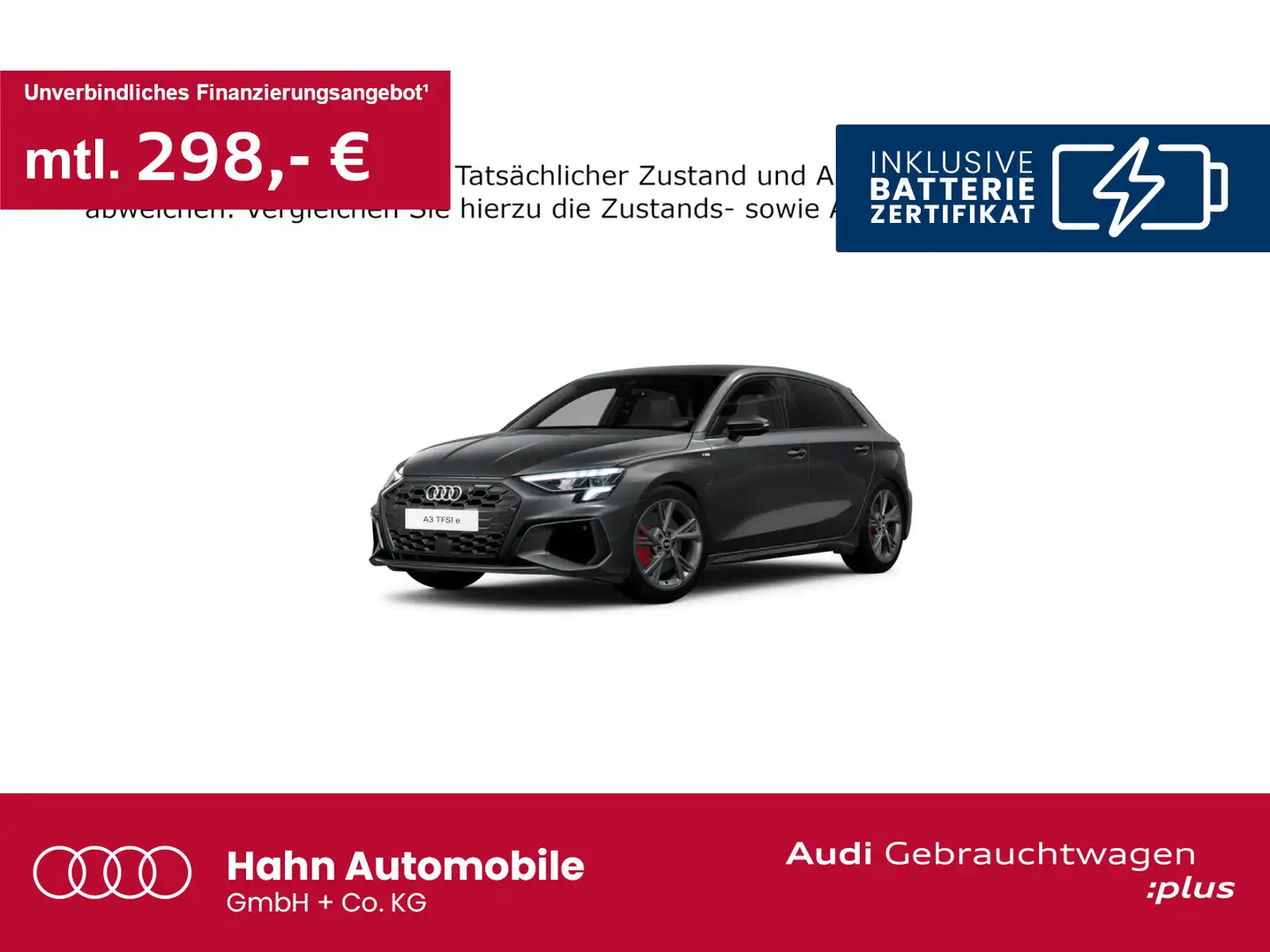 Audi A3 45 TFSIe S line AHK B&O ACC Carplay Grau - 1