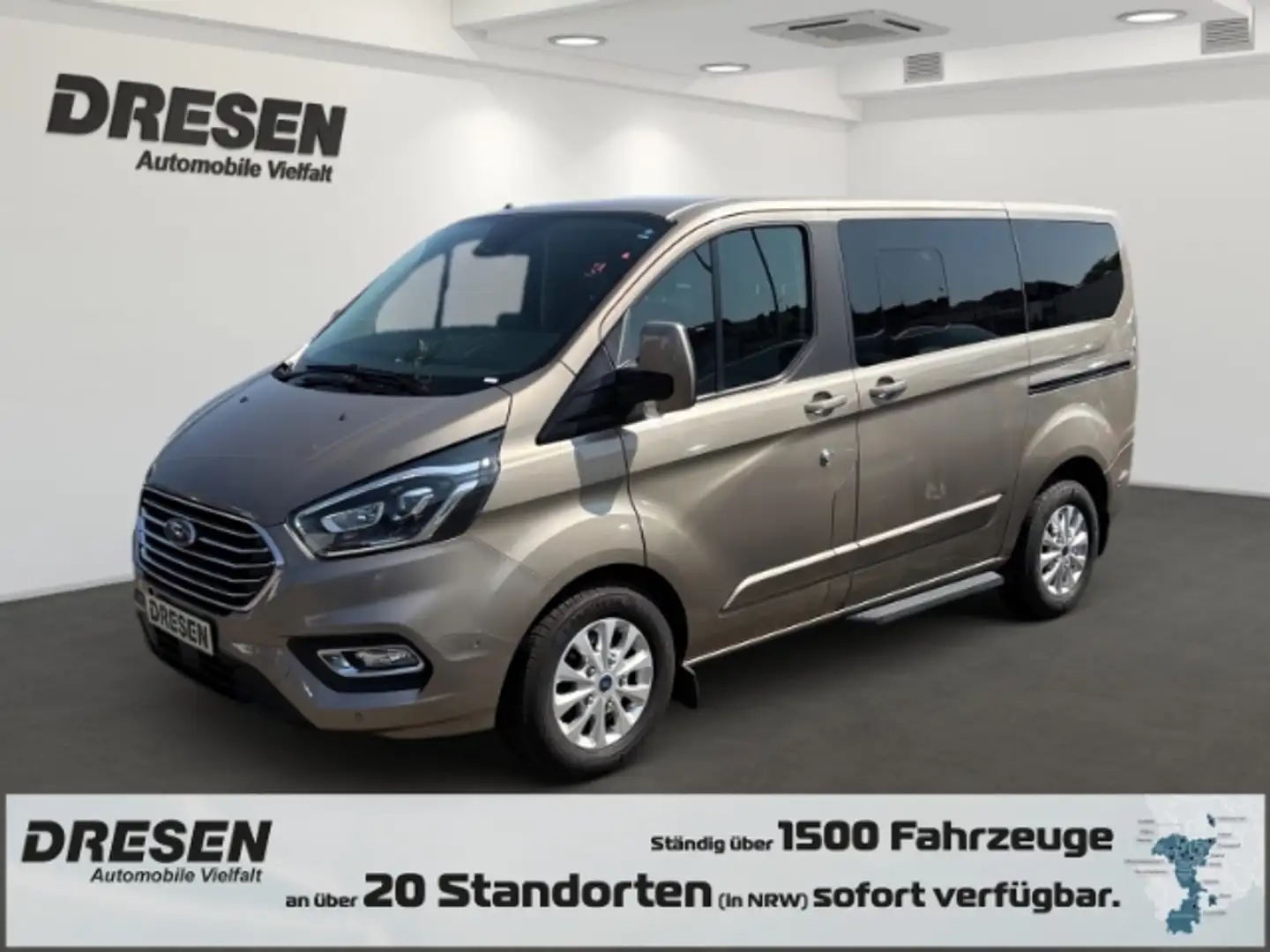 Ford Tourneo Custom Kombi 320 L1 Titanium Automatik SHZ Kamera PDC Nav Argent - 1