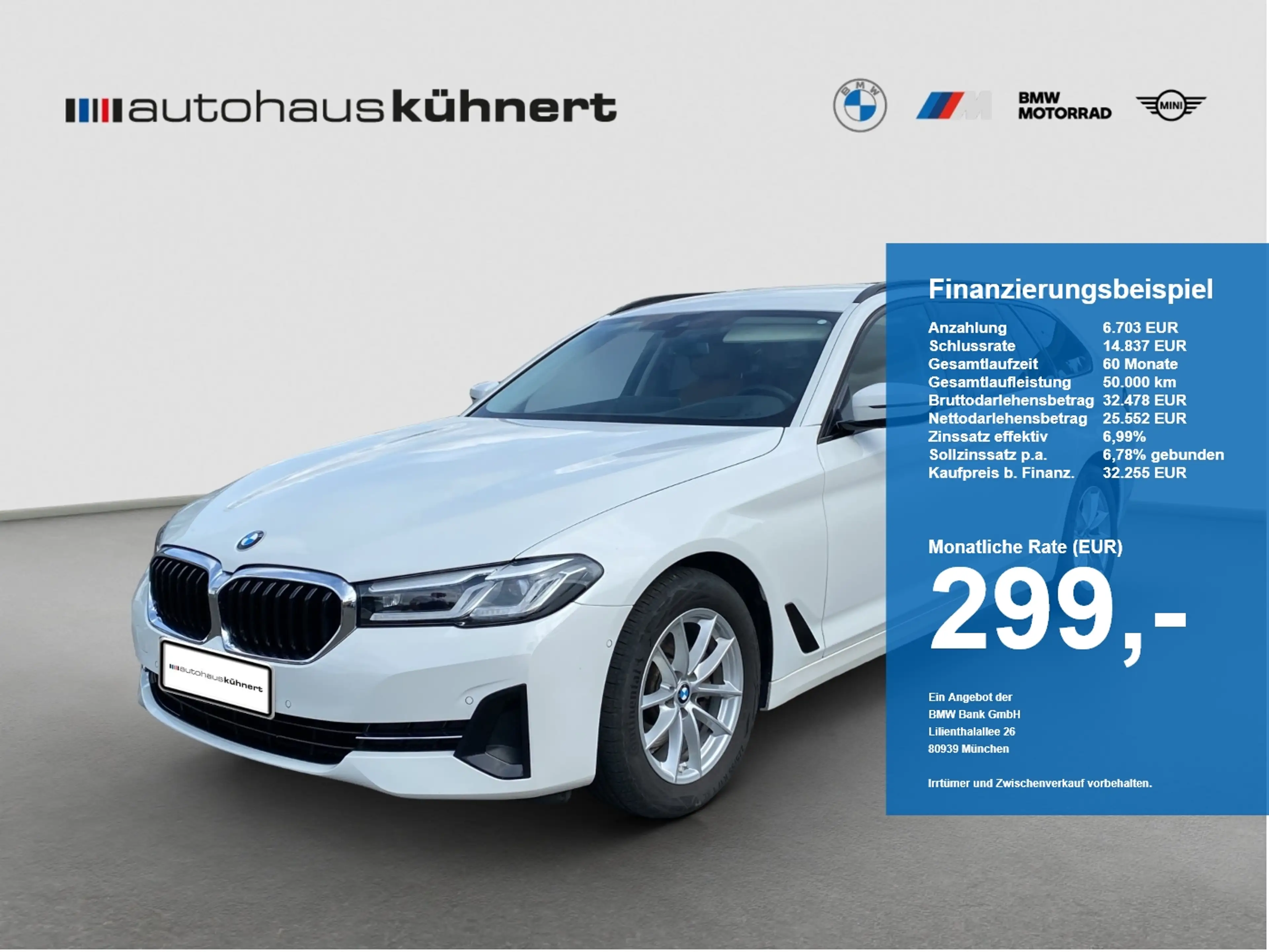 BMW 520 d xDrive Touring LED Luftfed. AHK HUD HiFi