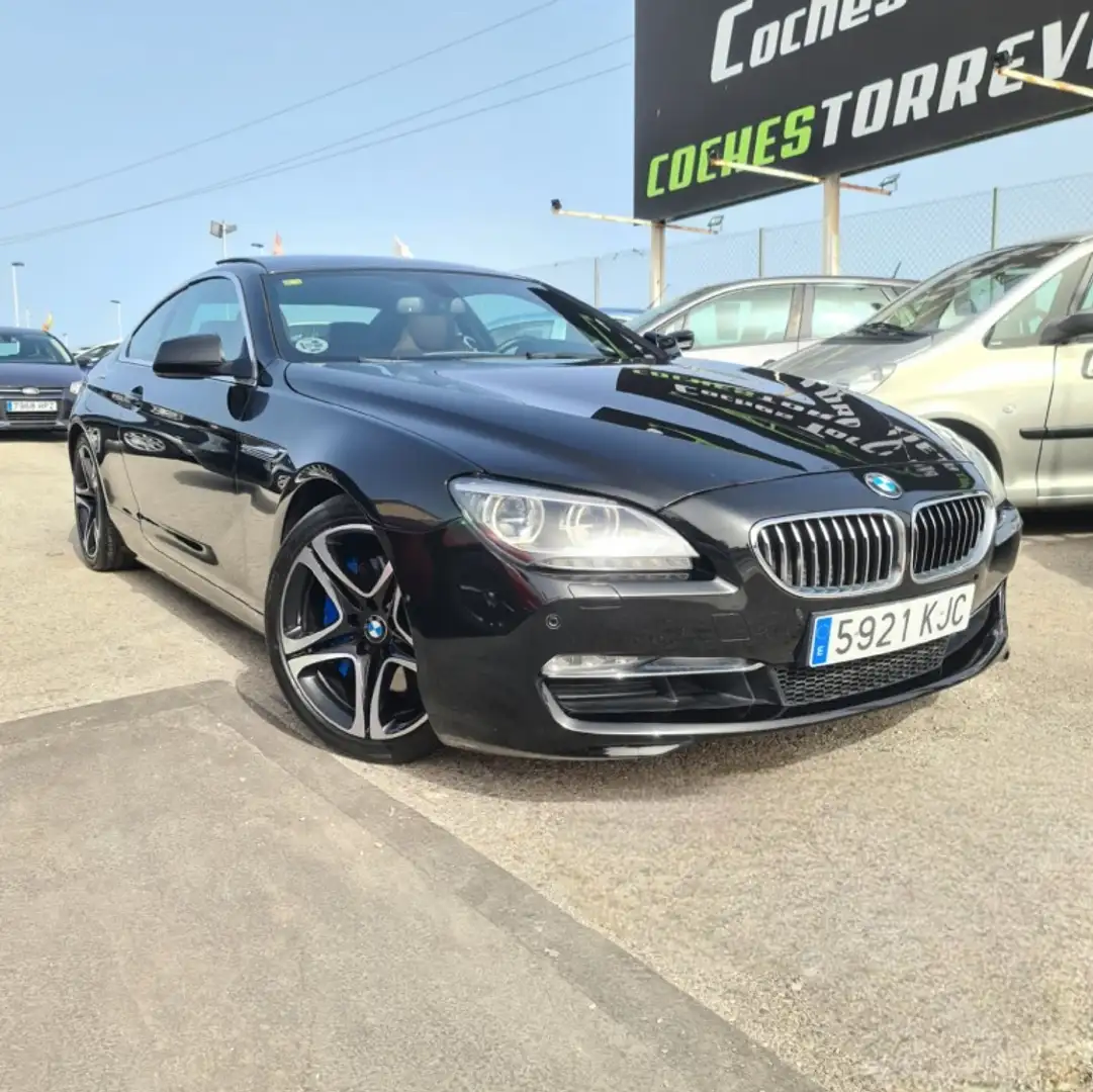 BMW 640 640dA Coupé Negro - 1
